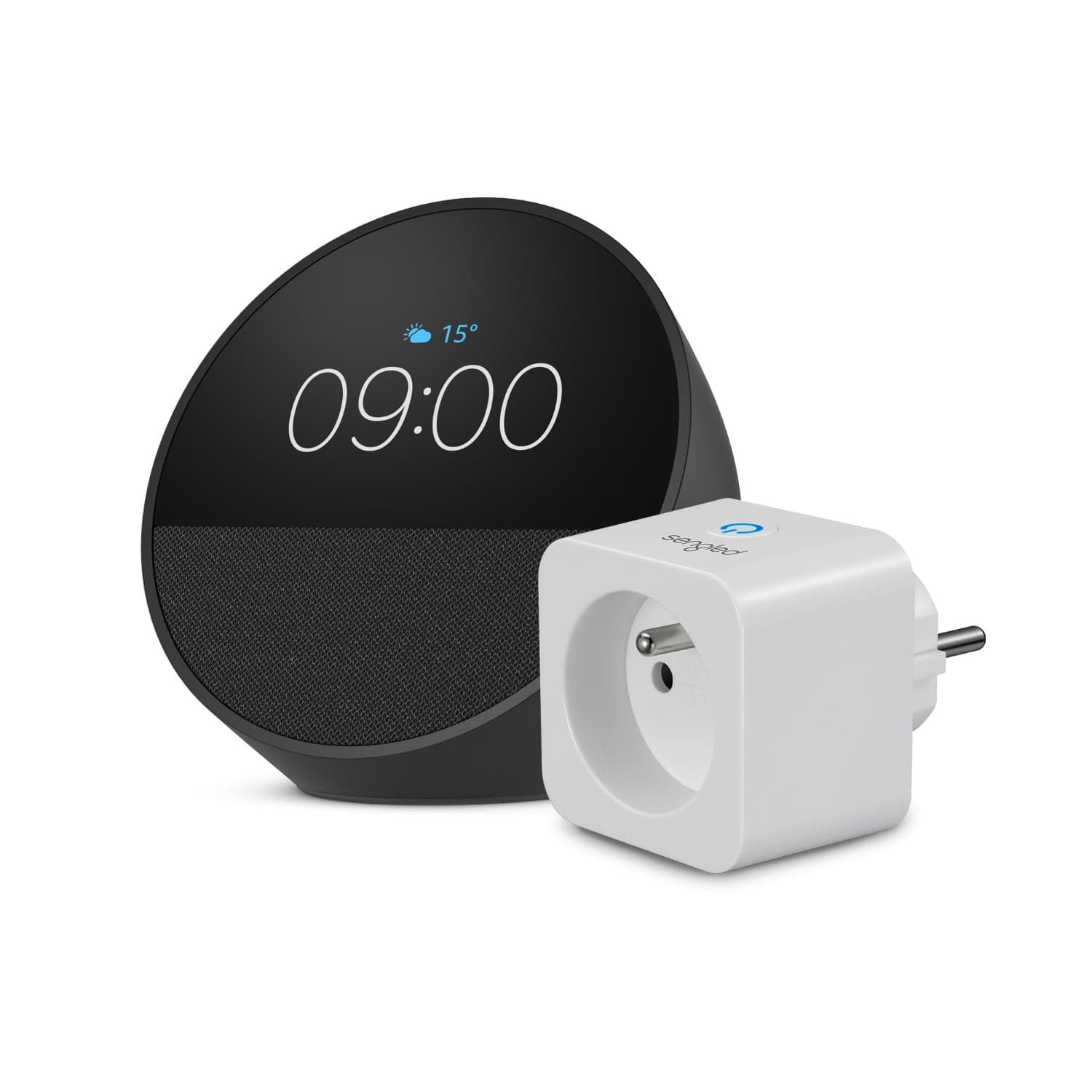 Echo Spot | Noir + Sengled Smart Plug, Fonctionne avec Alexa - Kit de démarrage Maison connectée - Image 8