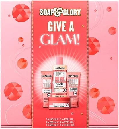 Soap & Glory Righteous Butter Gift Set - Clean On Me Body Wash - Christmas Gift Set
