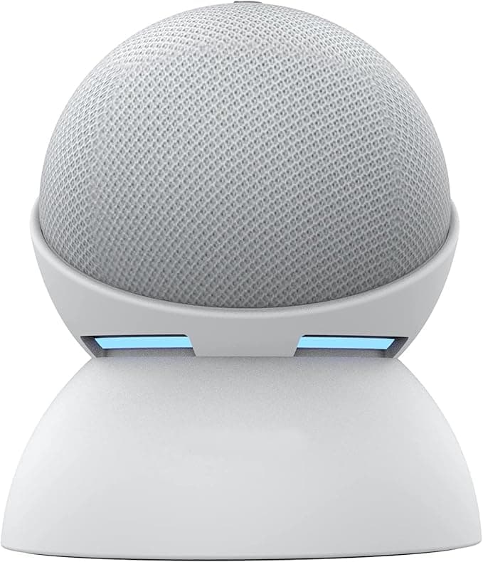 for Amazon Echo Dot 4 / Echo Dot 5 Holder Desktop Stand Holder Accessories, No Screws Required, Speaker Accessories Rack (Amazon Echo Dot 4 / Echo Dot 5, White) A345 - Image 1