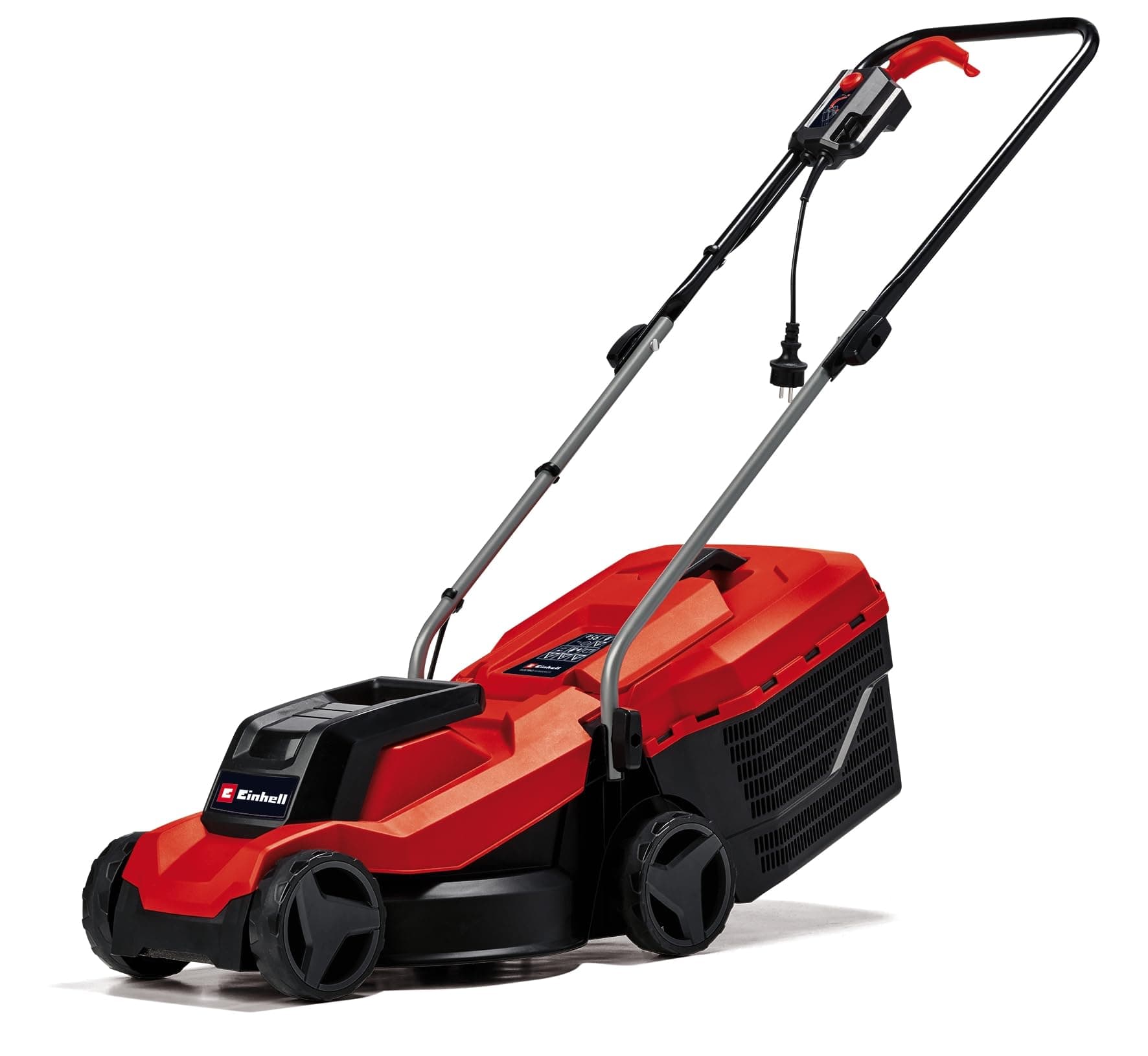Einhell Electric Lawnmower GC-EM 1000/32 (1000 W, Cutting Width 32 cm, Surfaces Up to 300 m², Manifold Tray 30 L, Variable Cutting Height 30-70 mm, Folding Handlebar)