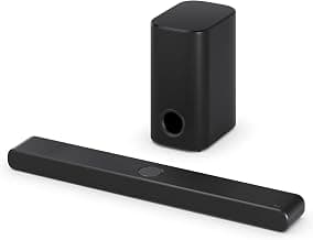 LG DS77TY Dolby Atmos 3.1.3 Barre de Son (400 W) avec Caisson de Basses sans Fil (eARC, HDMI, Optique, Bluetooth) [2024] Noir