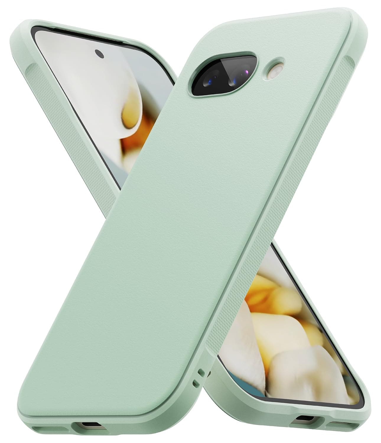 Google Ringke Case Compatible with Google Pixel 9a Case Accessories [Onyx] Shockproof Protection Anti-slip Flexible Ultra Thin Soft TPU Bumper Durable Case - Mint