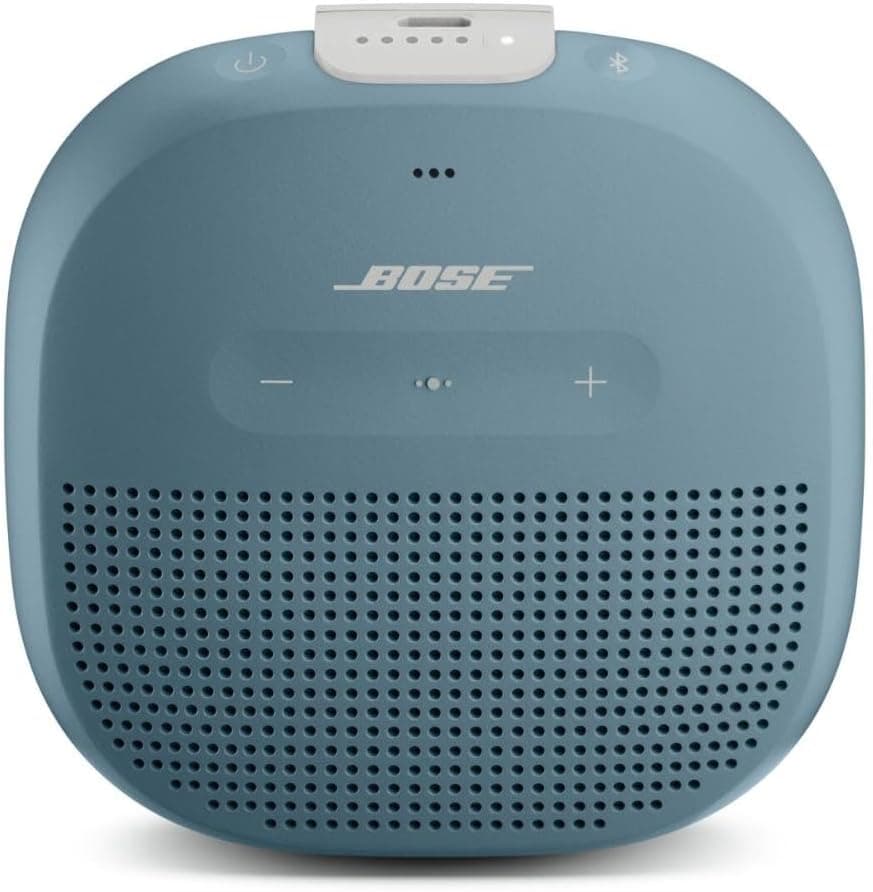 Bose SoundLink Micro Bluetooth Speaker: Small Waterproof Portable Speaker with Microphone, Slate Blue
