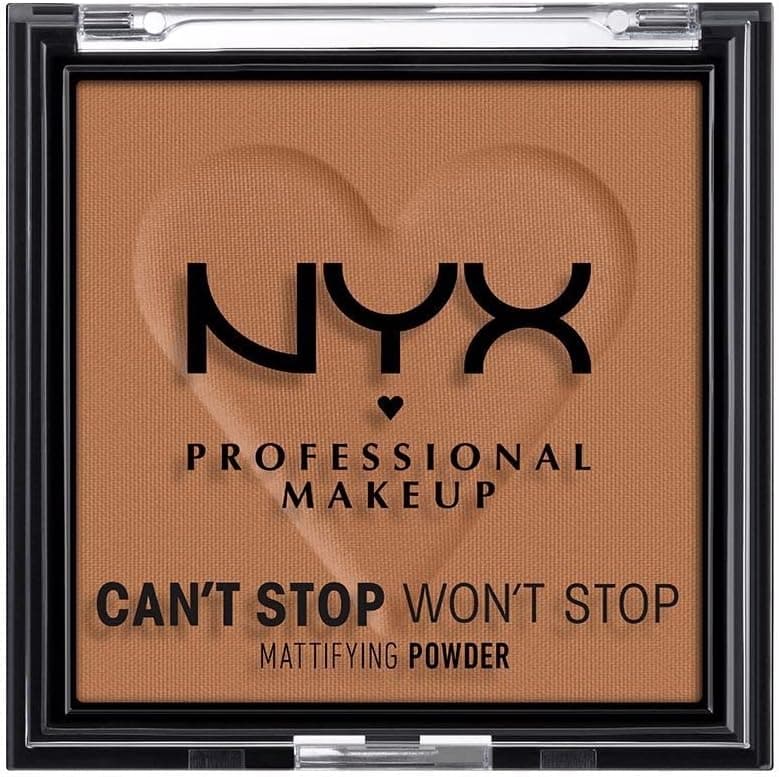 NYX Professional Makeup Poudre Matifiante Can't Stop Won't Stop Mattfying Powder, Fini Mat, Mocha - Image 1