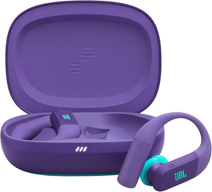 JBL Endurance Peak4 Wireless Sports Earbuds with BT In-Ear Noise Cancelling 48hrs Battery Life TwistLock Secure Fit Waterproof Dustproof IP68 JBL Pure Bass Sound Black/Grey - Image 1