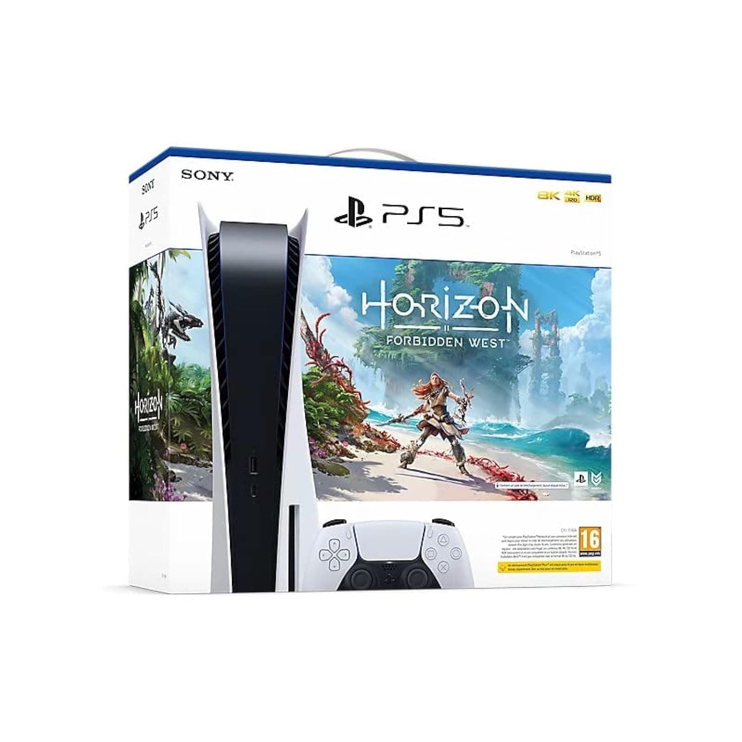 Console Sony PlayStation 5 Édition Standard Blanche + Horizon Forbidden EU