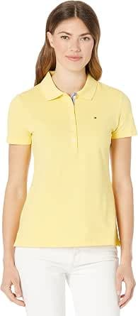 Tommy Hilfiger Women's Fitted Cotton Pique Polo Shirt