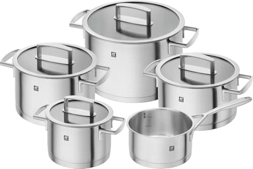 ZWILLING Cookware Set, Stainless Steel, Matt Set of 5 Saucepans - Image 2