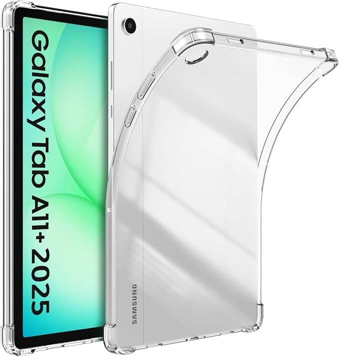 TiMOVO Transparent Case for Samsung Galaxy Tab A11+/A11 Plus 11 Inch 2025 SM-X230/‎X236/‎‎X238, Ultra Thin and Light TPU Protective Case, Transparent - Image 1