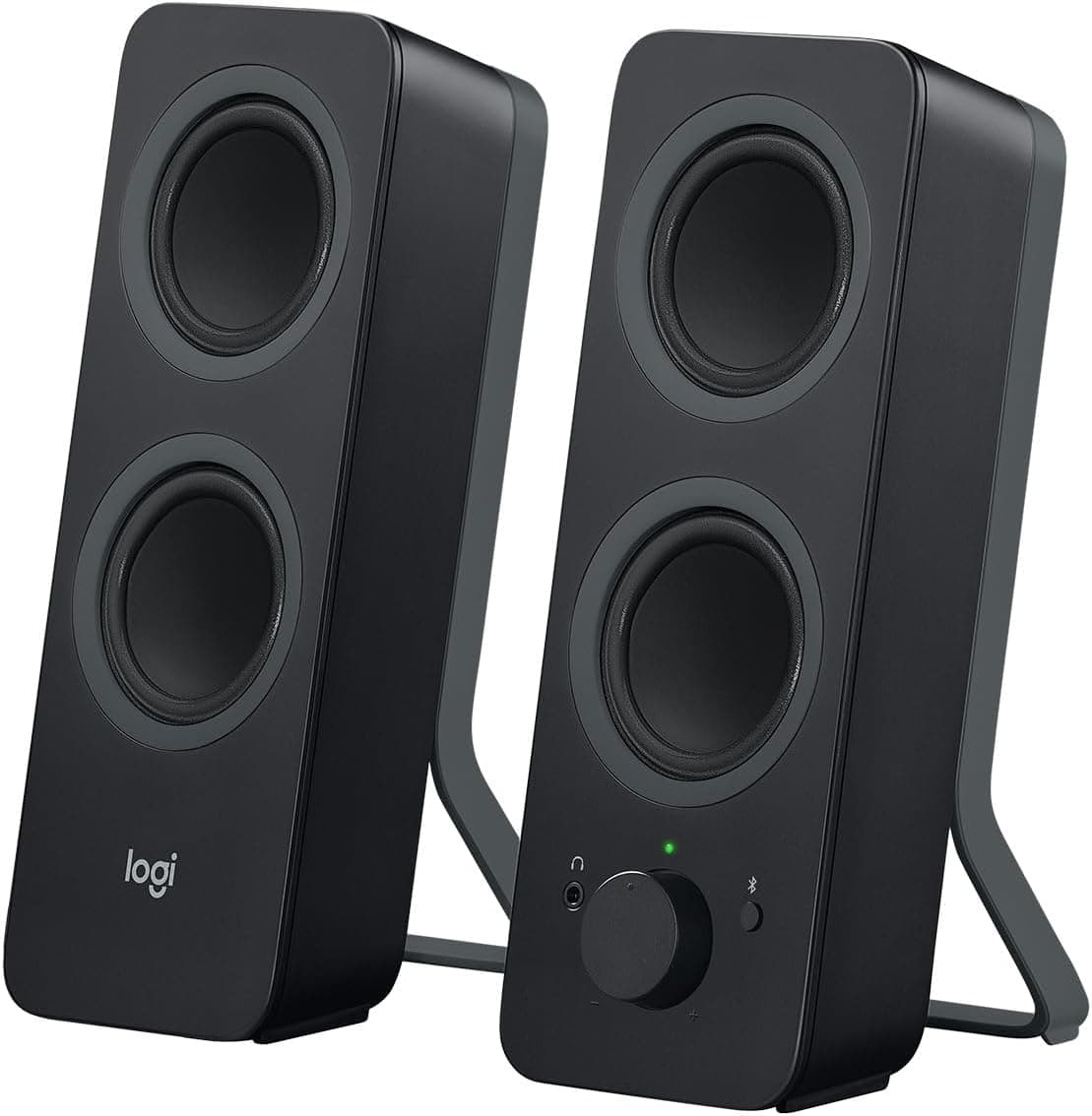 Logitech Z207 Système De Hauts-Parleurs Bluetooth Pour PC, Son Stéréo, 10W En Puissance, Entrée Audio 3,5 Mm, Prise Casque, Multi-Dispositifs, Prise EU/FR, Ordinateur/TV/Smartphone/Tablette - Noir - Image 1