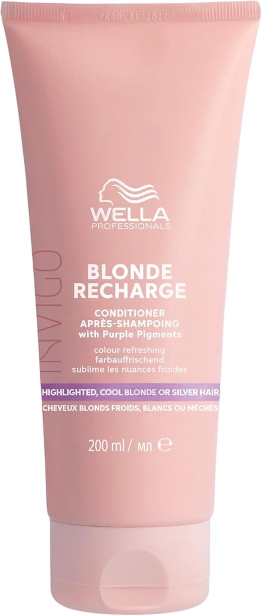 Wella Professionals INVIGO BLONDE RECHARGE Shampoing et Après-shampoing – Ravive et maintient la couleur des cheveux blonds froids
