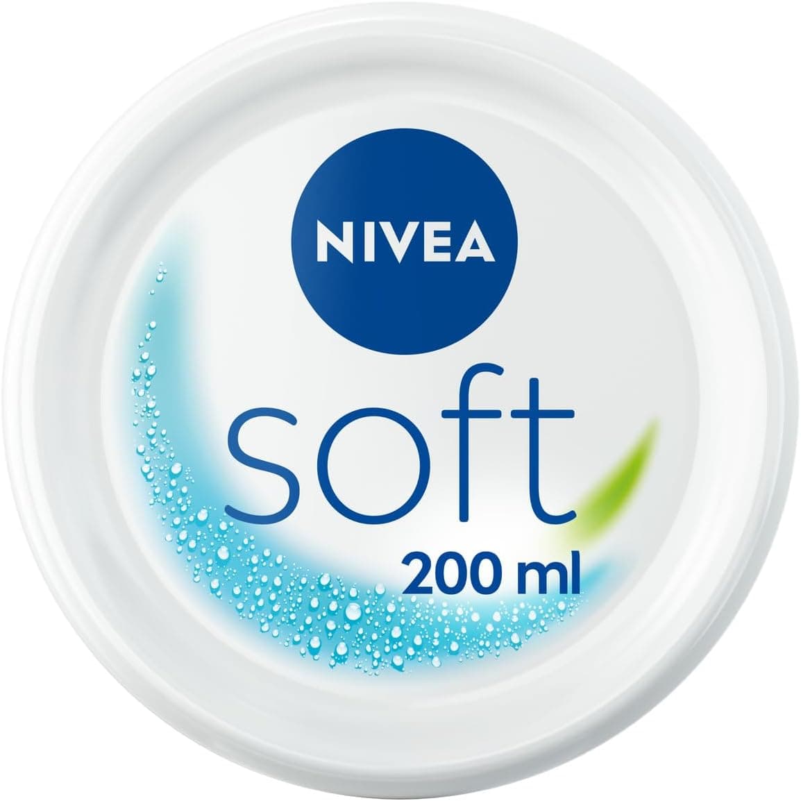 NIVEA Soft Crème de soin hydratante 3-en-1 (1 x 200 ml), Crème visage, corps et mains pour une hydratation intense, Crème hydratante multiusage - Image 1
