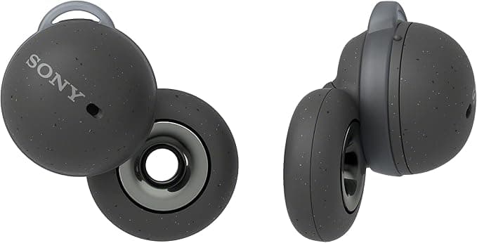 Sony LinkBuds - New Open Circular Design Allows You to Hear Conversations Without Removing Headphones and Running Safely - Grey - Image 1