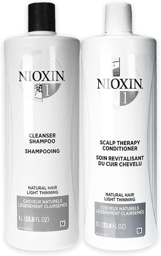 Nioxin System 1 Cleanser Scalp Therapy Conditioner Duo for Unisex 96 g Shampoo, Conditioner 1000 ml