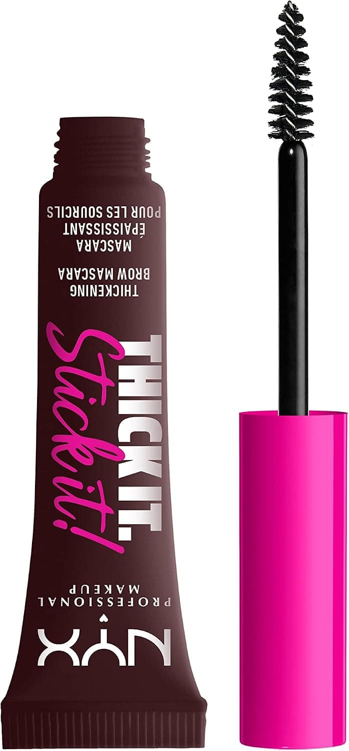 NYX Professional Makeup Thick It. Stick It! Mascara Sourcils, Résultat Teinté & Densifié 16h, Espresso