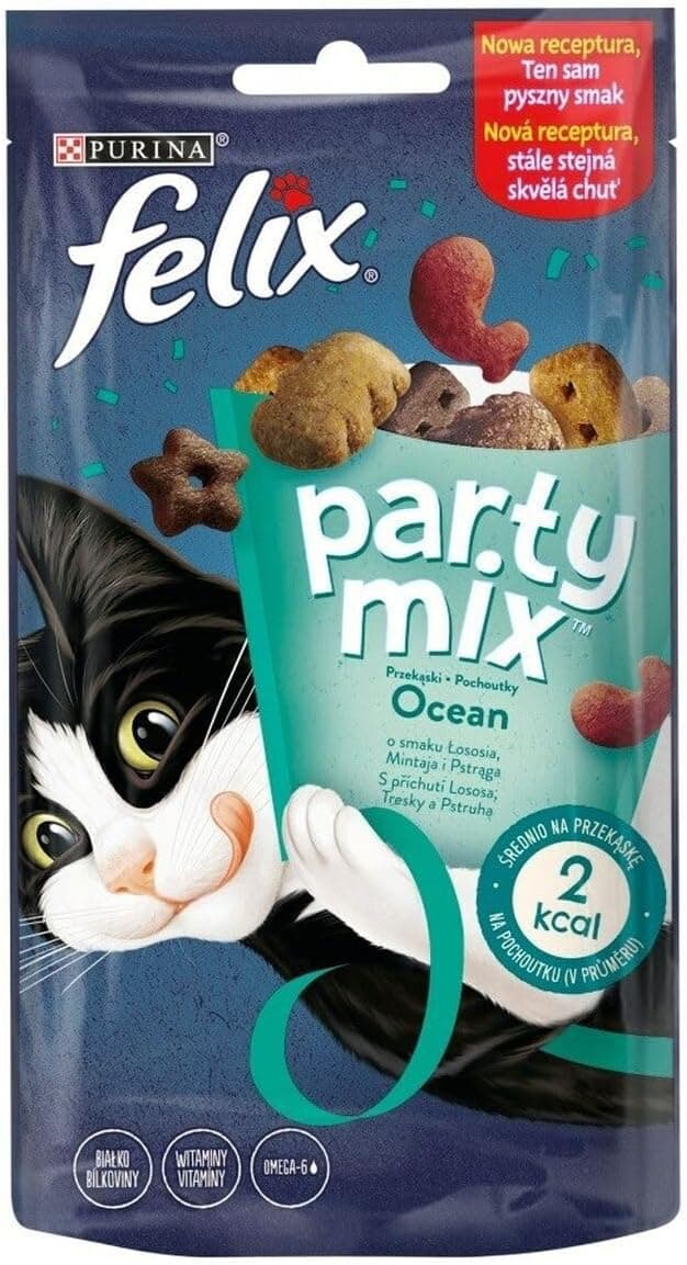 Pocket Ocean Felix Party Mix 60g of Felix, Multi-species, Cats - Image 1