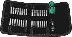 Wera KK 60 Torque 05059293001 Kraftform Kompakt Torque Screwdriver Bit Set 1.2-3.0 Nm 17 Pieces          [Energy Class A+]