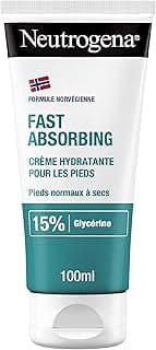 Neutrogena Neutrogena – Crème Hydratante Pieds Absorption Rapide (tube de 100 ml) – Crème pour les pieds normaux à secs avec 15% de glycérine – Soin pieds haute tolérance hydratation 24 h