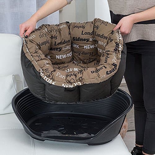 Ferplast Replacement Padding for Dog and Cat Kennels - Padded Cushion for Kennel - Plastic (NOT Included), Washable, Adjustable 52 x 39 x 21 cm, Brown XXS - Image 7