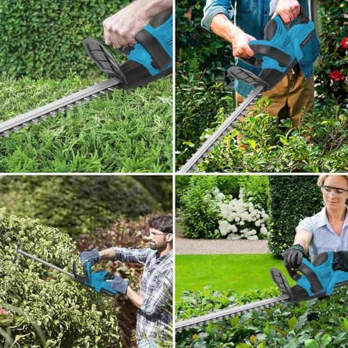 Cordless Hedge Trimmer for Makita 21V, Pruner, Manual Hedge Trimmer, Cordless Electric Hedge Trimmer with Battery, Professional Cordless Hedge Trimmer for Parks and Gardens Maintenance (15000mAh*2) - Image 8