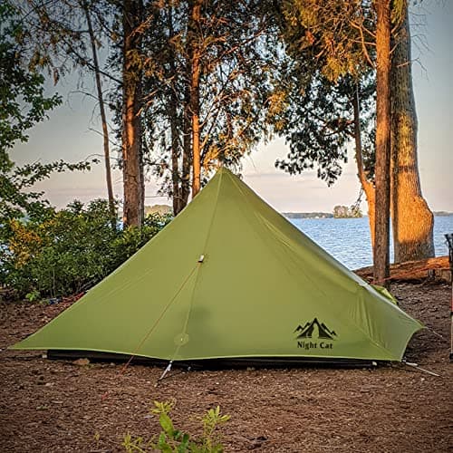 Night Cat Ultra Light Tent: 1 Person Waterproof Lightweight Hiking Tent for Camping Trekking Easy Assembly - Image 7