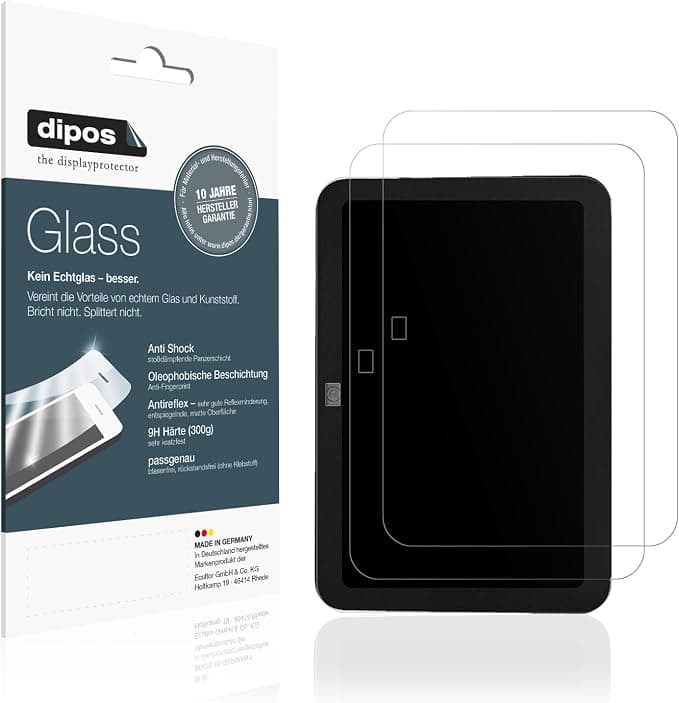 dipos I 2x Protection ecrán mat compatible avec Amazon Echo Show 8 (2023) Verre souple Film Protecteur 9H - Image 1