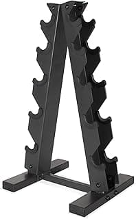 Dumbbell Rack with A-Frame Black