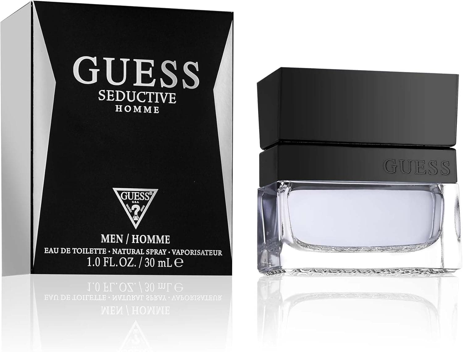 GUESS Seductive, Eau de Toilette, Parfum Homme, Oriental Boisé, Parfum Élégant de Longue Durée