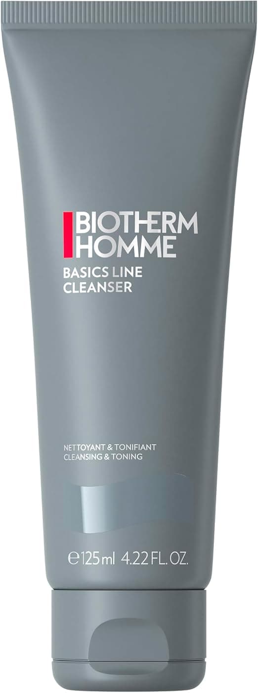 Biotherm Men, Aquapower Face Wash, Face Cleanser for Men, Foaming Face Cleanser for Skin and Beard, Ultra Cleansing and Refreshing, Paraben Free, 125 ml - Image 1