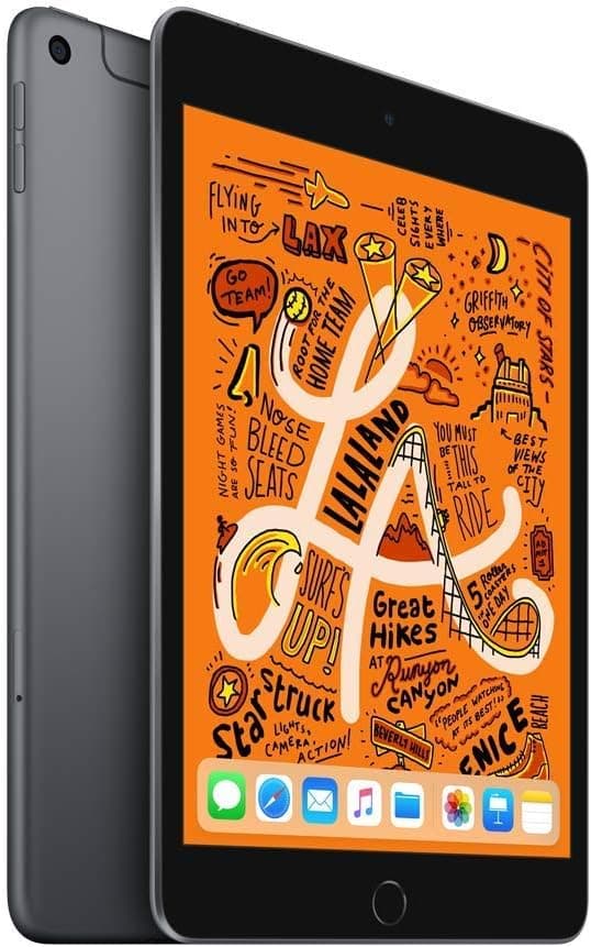 2019 Apple iPad Mini (7.9-inch, Wi-Fi + Cellular, 256GB) Space Grey (Refurbished) - Image 1