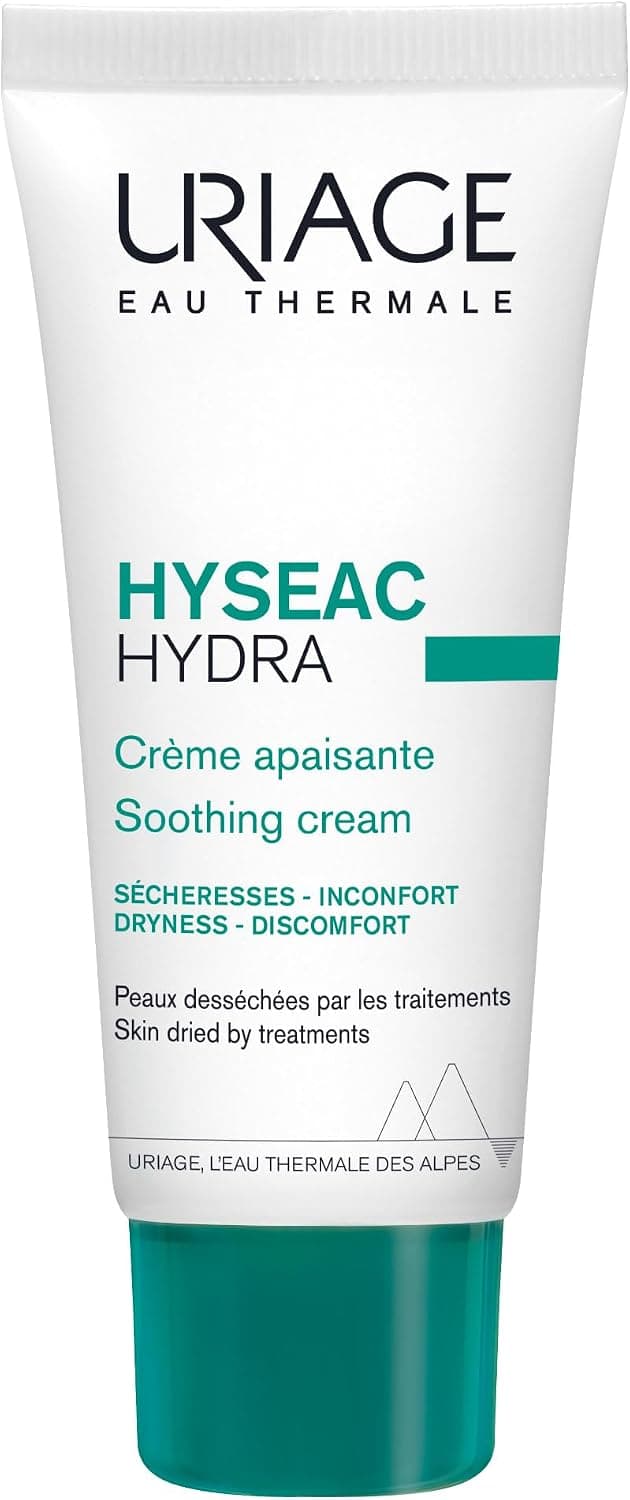 Uriage Hyseac Hydra Crème Apaisante - Hydratation 24H, Réduction Tiraillements - Texture Légère, Absorption Rapide - Fini Mat Instantané - Idéale pour les Peaux Asséchées par les Traitements - 40ml - Image 1
