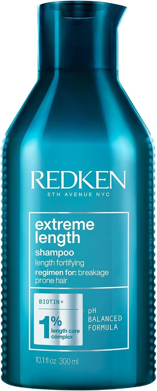 REDKEN - Extreme Length Shampoo - Repair & Strengthening Care For Dry & Damaged Hair - Biotin Infused - Long Hair, Tendency to Breakage - 300ml - Image 1