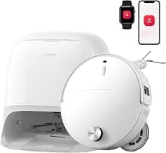 roborock Qrevo Curv 2 Pro Robot Aspirateur Laveur avec Station 3.0, 25000 Pa, Lavage à l'eau Chaude à 100 °C, Double Anti-enchevêtrements, Évitement d'obstacles et Navigation Améliorés, 7,98cm Mince