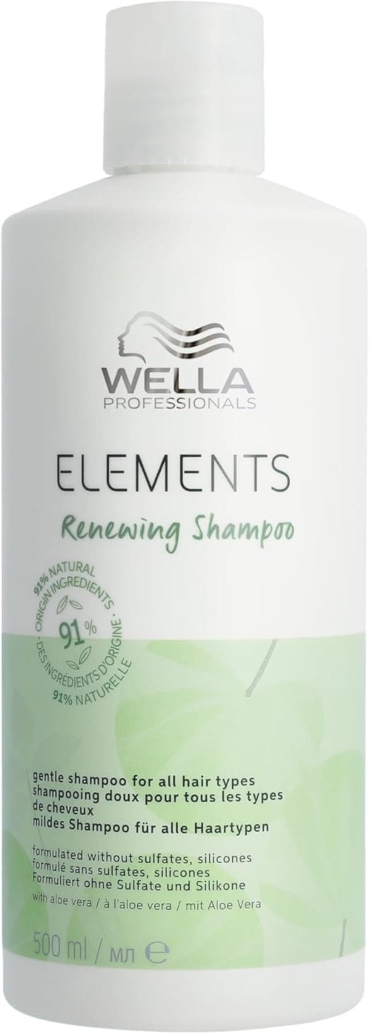 Wella Professionals ELEMENTS Shampoing régénérant sans sulfate - Douceur & Brillance - Enrichi en Aloe Vera - Tous Types de Cheveux - Image 1