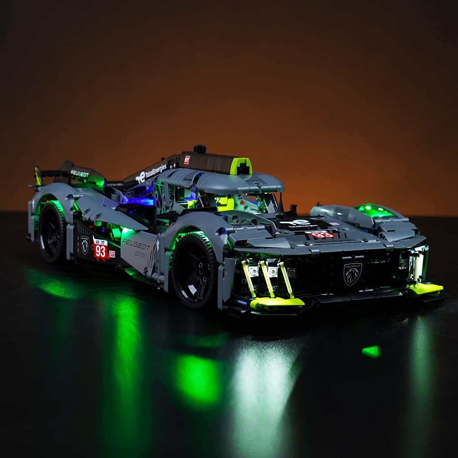 LED Licht Set for Lego 42156 Technic Peugeot 9X8 24H Le Mans Hybrid Hypercar (Kein Lego-Modell), Dekorationsbeleuchtungsset Kreative Spielzeug-Standard Version, 12 Months and Up