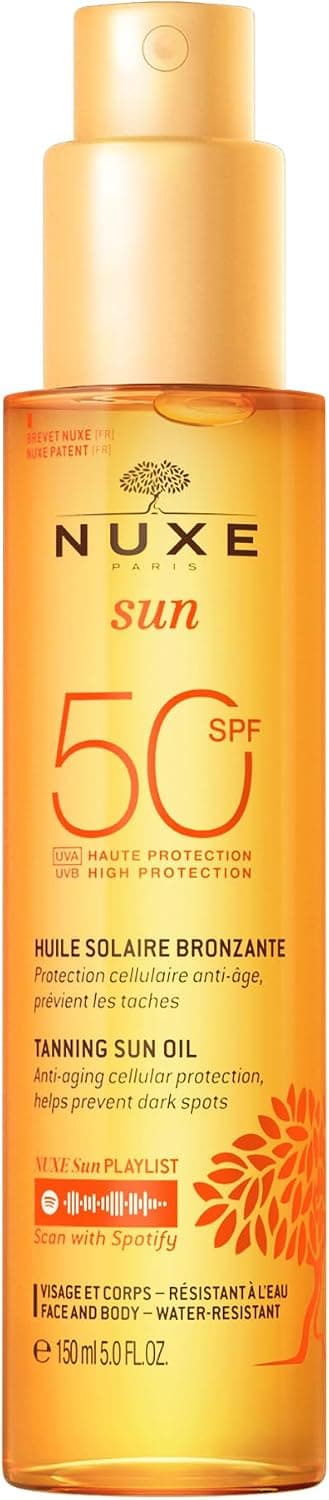 Nuxe Sun SPF50 huile solaire bronzante visage et corps 150ml