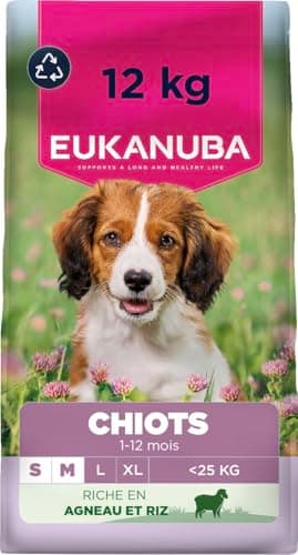 EUKANUBA Life Care Small Medium Puppy Food 1-12 Months, Rich in Lamb & Rice, Optimal Growth - DHA, Calcium, Omega 3&6, FOS, MOS, No Colorants, Artificial Flavours or GMOs - 12 kg - Image 2