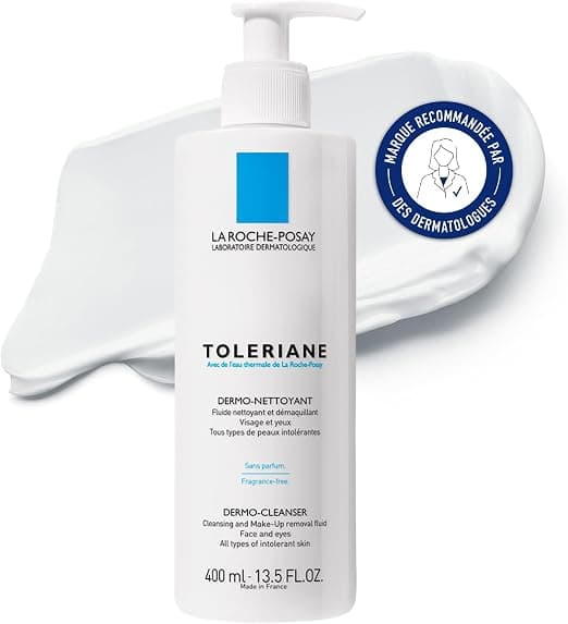 La Roche-Posay - Toleriane - Dermo-Cleansing Fluid - Cleansing Milk enriched with Glycerine and Thermal Water - Fragrance Free Face and Eye Cleanser - Suitable for Sensitive Skin - Image 1