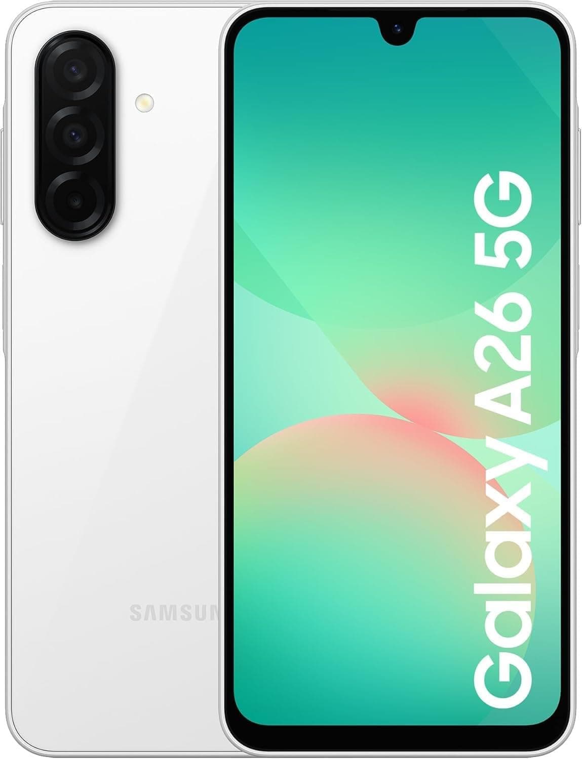 Samsung Galaxy A26 5G, Android Smartphone, 256GB, Unlocked Smartphone, White - Image 1