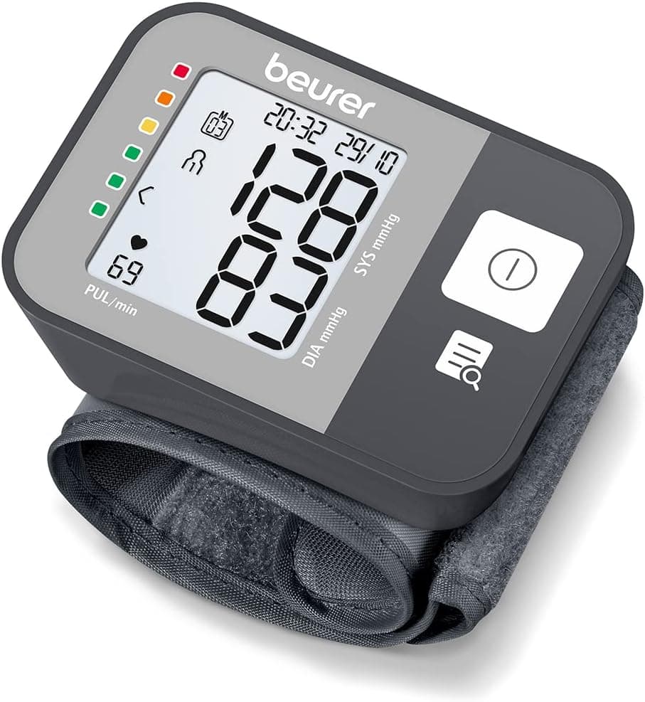 Beurer Beurer BC 27 Wrist Blood Pressure Monitor with Arrhythmia Detection, Colorful Risk Indicator, Wrist 14-19.5 cm, Medical Device, Data Transfer to Apple Health