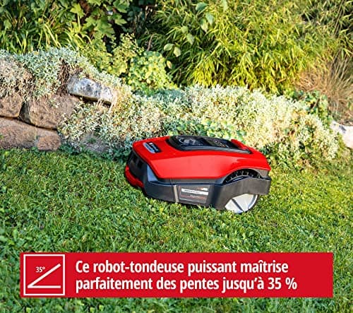 Einhell FREELEXO 300 Solo Power X-Change Robot Lawnmower (Li-ION, 18 V, 300 m², Second modus de Zone, Sold with installation material, but without battery) - Image 7