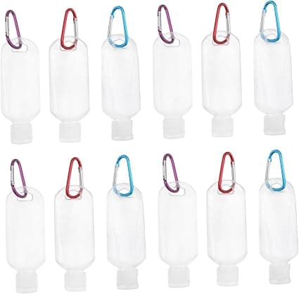 10pièces Lot De Flacons Rechargeables Crochet Pour Gel Bain Lotion Tonique Nettoyant Visage Adapté Aux Déplacements Professionnels Et Sport - Image 1