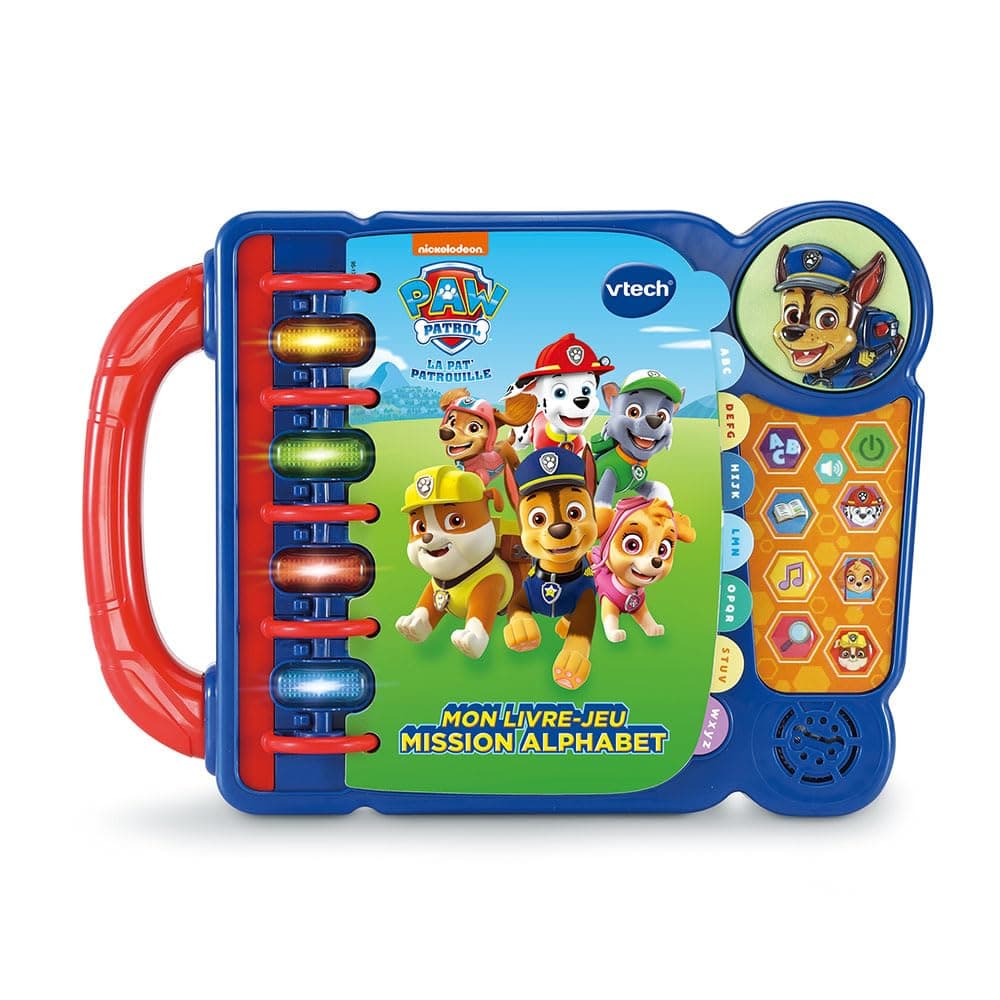 VTech - Paw Patrouille, My Mission Alphabet Game Book, Educational Games, Sound and Musical Book, Paw Patrol Toy, Gift for Children from 3 to 7 Years - English Content
