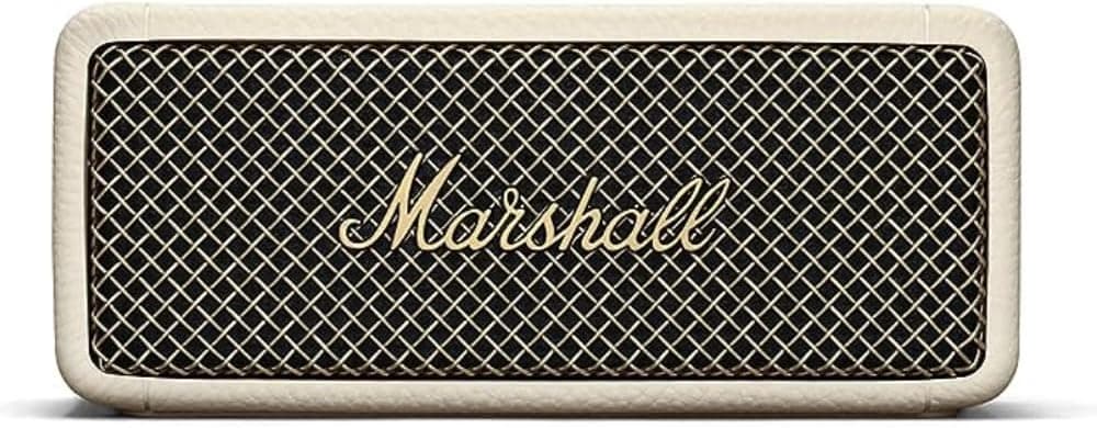 Marshall Emberton II Enceintes Bluetooth Portables, sans Fil, Ip67 Résistant à la Poussière et à l'eau, Plus de 30 Heures de Lecture, Charge Rapide - Creme