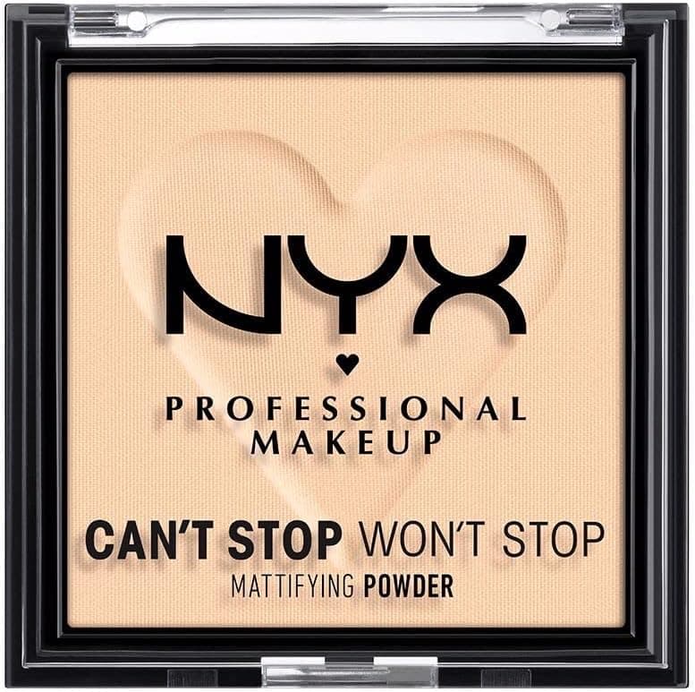 NYX Professional Makeup Can't Stop Won't Stop Mattfying Powder, Matt Finish, Light - Image 1