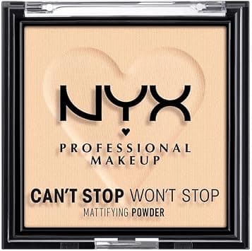 NYX Professional Makeup Can't Stop Won't Stop Mattfying Powder, Matt Finish, Light - Image 1