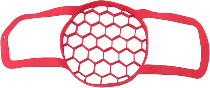 Red Silicone Steamer Multifunctional Portable Drain Basket Pressure Cooker Cooking Utensils Sling For 6 Qt 8 Qt Instant Pot 20x20x15.5cm - Image 1