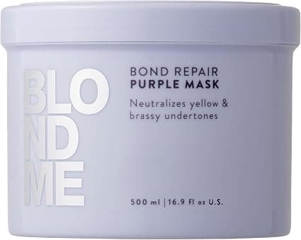 Schwarzkopf BlondMe Bond Repair Purple Mask 500 ml - Repairing Purple Mask - Image 1