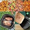 LYHOLKEER Lot de 400 doublures jetables en papier parchemin pour friteuse à air comprimé de 20,3 cm pour Ninja/Cosori/Chefman/Paris Hilton/Cuisinart/Instant Pot/DASH/HAIMEEC/Kitchen Elite/Ramjoy - Image 5