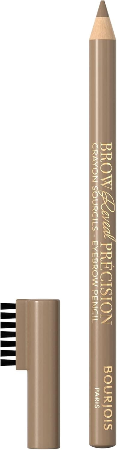 Bourjois Brow Reveal Precision Eyebrow Pencil with Integrated Brush - Crisp, Well-Drawn Brows - Quick and Accurate Application - Natural Finish - 01 Blonde - Image 1